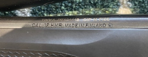 Used Tikka T1x .17HMR Rifle Package - Cluny Country Guns