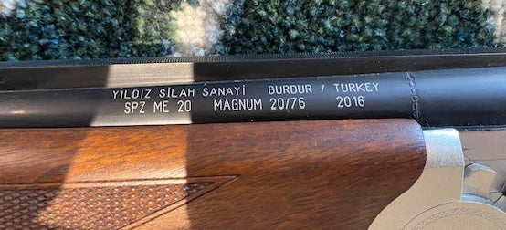 Used Yildiz SPZ ME 20 Bore 26" MC Shotgun