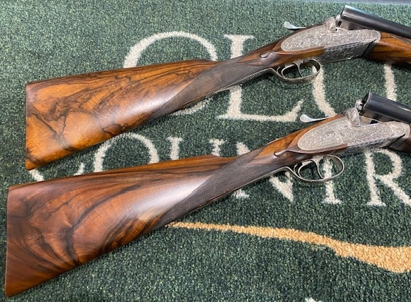 Used William Powell "Continental" series true pair of 28" Zenith 12 Bore side by side shotguns