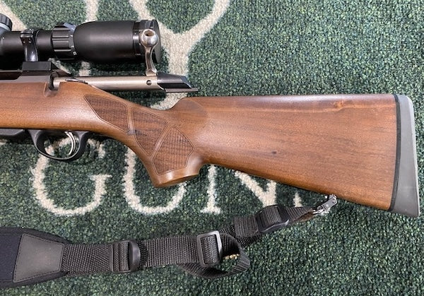 Used Left hand wood Tikka T3 .243 + A-Tec Maxim mod Package