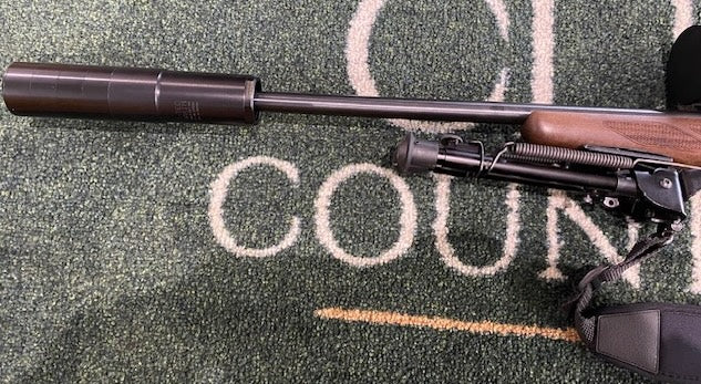 Used Left hand wood Tikka T3 .243 + A-Tec Maxim mod Package