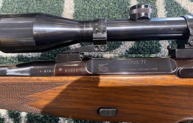 Used Wooden Mauser 77 .270 + 6 x 42 Habicht scope rifle package