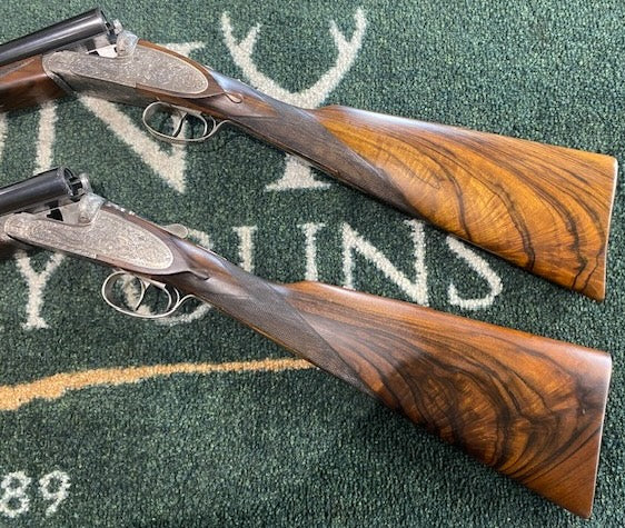 Used William Powell "Continental" series true pair of 28" Zenith 12 Bore side by side shotguns