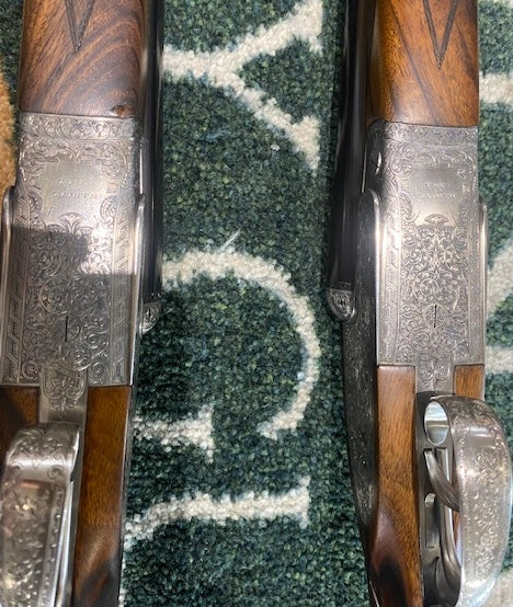Used William Powell "Continental" series true pair of 28" Zenith 12 Bore side by side shotguns