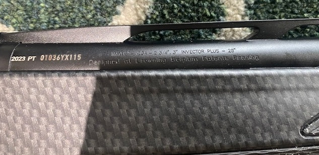 Used Browning Carbon Maxus 2 3" Chamber 28" m/c Semi-automatic Shotgun - Cluny Country Guns